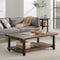 Alaterre Furniture Pomona 48"L  Metal and Wood Coffee Table AMBA1220 - alternate 2